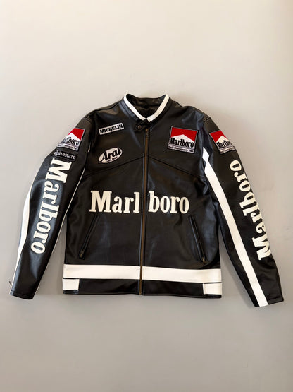 !                                                                                                                                                                                                     Marlboro Racing Jacket Original Leather Jacket (RARE) (M)
