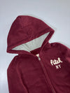 Abercrombie Kids | Fitch NY Zip Hoodie Maroon | (XS)