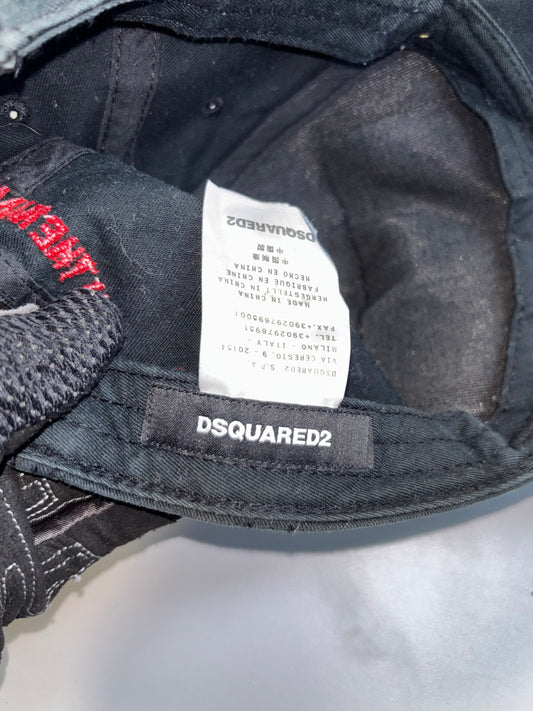 Dsquared2 | Canadian Flag License Plate Patch Distressed |  Cap Adjustable