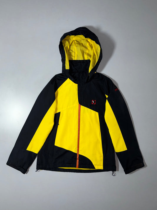 BlackYak Colorblock Hooded Jacket – Yellow/Black (S/XS)