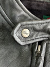 Ed Hardy by Christian Audigier | Tiger Tattoo-Print Pure Leather Café Racer Biker Jacket (M)