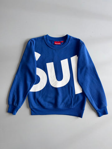 Supreme Big Logo “SUP” Crewneck Sweatshirt (S)