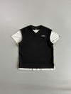 National Geographic Layered V-Neck Vest Tee (L)