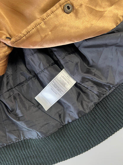 ZAuthentic Majestic 90s Vintage Chicago Embroidered Jacket (SUPER RARE) Brown (L)