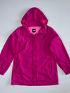 The North Face Mesh-Lined Nylon Hooded Windbreaker Rain Jacket Magenta Pink (L)