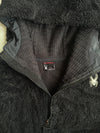 Spyder Black Sherpa Fleece Hooded Jacket (L)