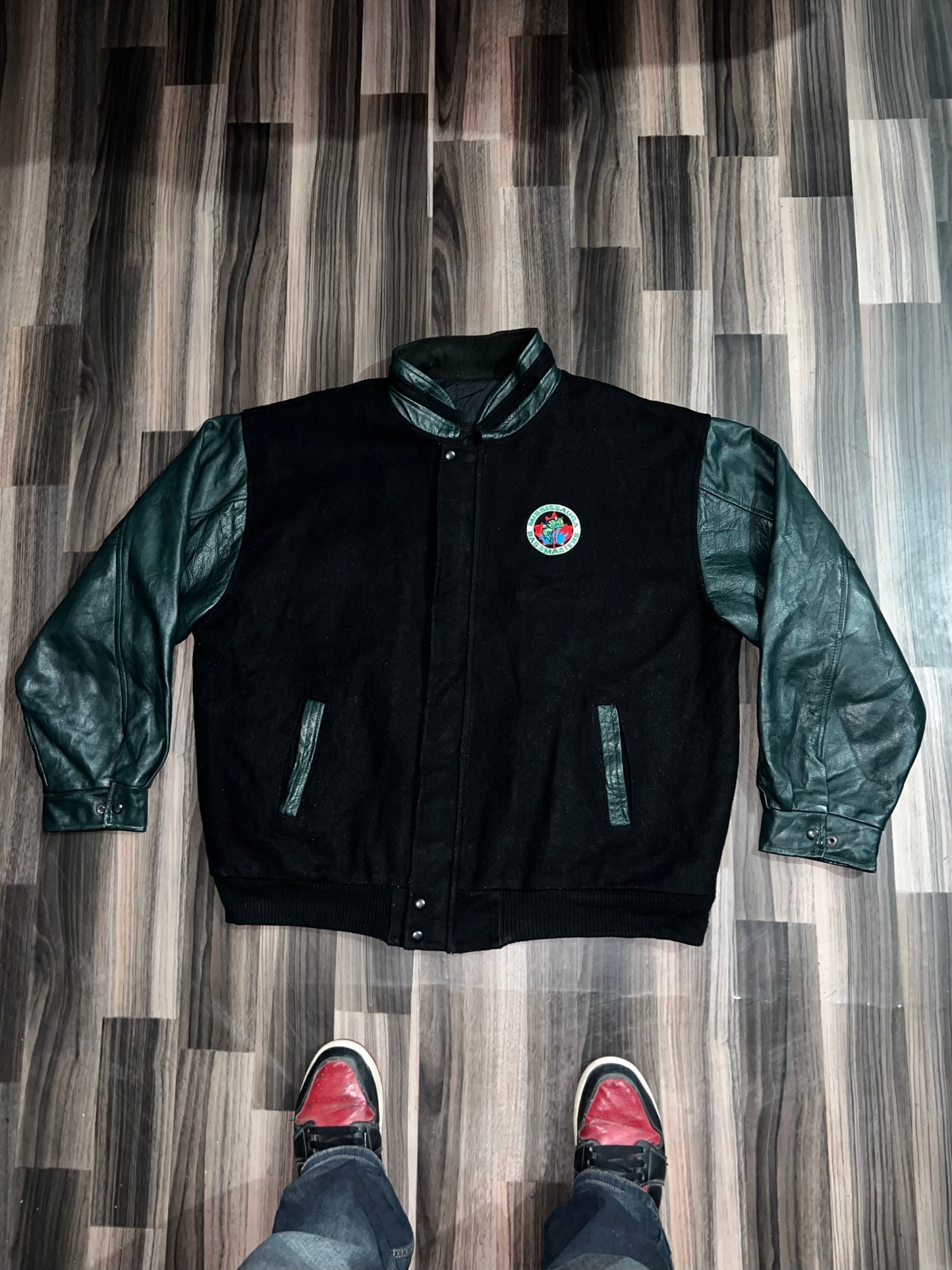 Ultra Premium Varsity Jacket with Premium Leather on sleeve (2XL) (RARE)