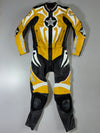 Hein Gericke Full Leather Motorcycle Racing Suit (PADDED) (Leather Jacket Size : S) (Leather Pant  :W:28|L:37) W/ Sliders