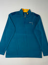 Adidas Golf Teal & Yellow Quarter-Zip Performance Pullover (XL)