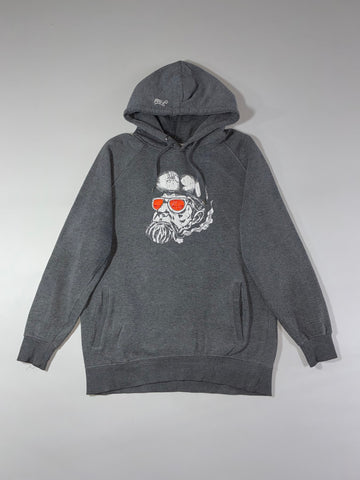 Peel & Lift Bearded Biker Graphic Pullover Hoodie (XL)