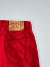 Vintage Levi’s 501 Red Denim (W:32|L:39)