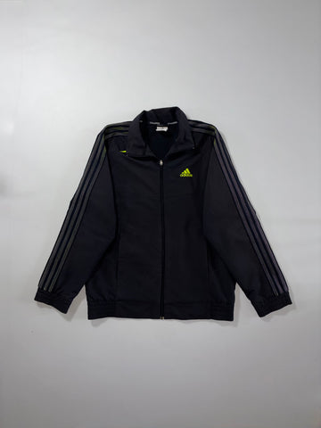 Adidas Clima365 Black 3-Stripes Performance Track Jacket (L)