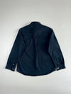 Off-Road Navy Twill Utility Shirt with Roll-Up Sleeves, (L)
