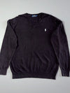 Polo Ralph Lauren V-Neck Knit Sweater – Black (L)