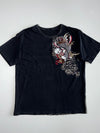 Vintage Japanese Koi & Kintaro Embroidered Tee – Black (XL)