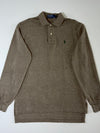 Polo Ralph Lauren Classic Long-Sleeve Polo Shirt – Heather Brown (L)