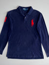 Polo Ralph Lauren Big Pony Long Sleeve Rugby Shirt Navy (L)