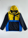 Vintage The North Face Yellow Blue Colorblock Insulated Anorak Jacket (2Xl)