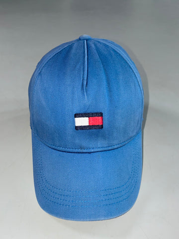 Tommy Hilfiger Blue Big Flag Logo Baseball Cap – 100% Cotton (Adjustable) (S)
