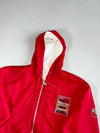 Vintage Gaoma Racing Patch Hooded Bomber Jacket  Red Reversible (XL)