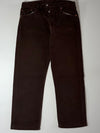 Levi’s | Dark Brown Button Fly Straight Jeans | (W:32) (L:38)