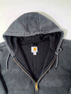 Carhartt Black Heavyweight Full-Zip Workwear Hoodie – Made in Mexico (3XL)