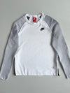 Nike Tech Fleece Panelled Crewneck Sweatshirt – White (S)