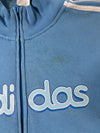 Adidas Sky Blue 3-Stripes Fleece Track Jacket – (S)