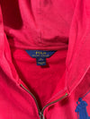 Vintage Polo Ralph Lauren Red Big Pony Zip-Up Hoodie (M)