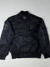 MLB Pittsburgh Pirates Black Tonal Bomber Jacket with Embroidered Logo – 100 (L)