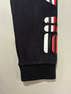 FILA White Line Black Logo Sleeve Crewneck Sweatshirt (S)