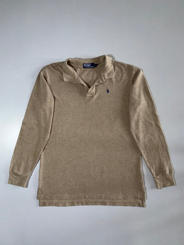 Polo by Ralph Lauren Long Sleeve Rugby Polo Khaki/Tan (M)
