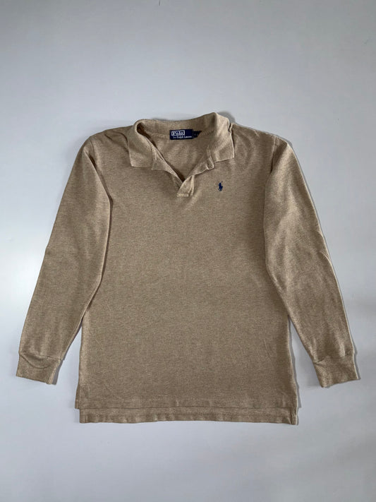 Polo by Ralph Lauren Long Sleeve Rugby Polo Khaki/Tan (M)