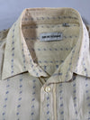 Vintage Emporio Armani Cream Striped Button Up Shirt (L)