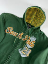South Pole “21” Embroidered Zip Hoodie – Forest Green (2XL/3XL)