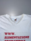 Italian “Alimentazione Compatibile” Deadstock V-Neck T-shirt (Xl)