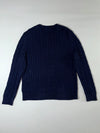 Polo Ralph Lauren Navy Cable Knit Crewneck Sweater (XL)