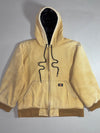 Dickies | Vintage Tan Duck Canvas Quilted Hooded Work Jacket (L)