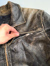 Genuine Leather Jacket Natural patina Finish (S/M)