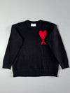 Ami Paris Black Knit Sweater – (S)