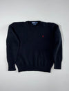 Vintage 90s Polo by Ralph Lauren Black Lambswool Crewneck Sweater (M)