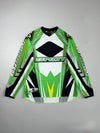 Shot Race Gear Flexor Motocross MX Jersey — Neon Green / Black / White (XL)