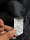 Black Yak Grey Croc Texture Patchwork Fleece Half Zip (S)