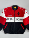 Vintage Ferrari F1 Michael Schumacher World Championship Marlboro Vodafone Racing Bomber Jacket (XL)