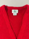 Vintage 80s IZOD Lacoste Red Cardigan – Made in USA (2XL)