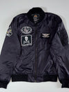 Alpha Industries MA-1 Bomber Jacket w/ Squadron Patches  Black (S)