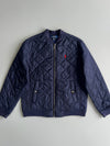 Polo Ralph Lauren Navy Quilted Bomber Jacket (Xs)