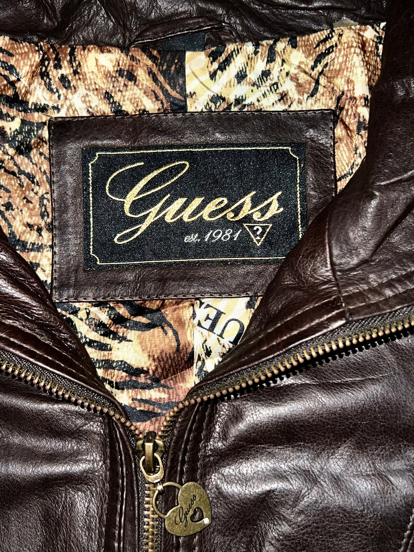 ! ! ! Guess Original Leather Jacket (WOMENS) (S)
