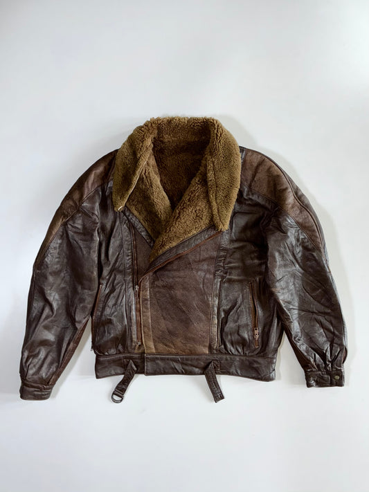 Vera Pelle Premium Original Leather Jacket (Furr Inside) (M)