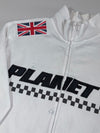 Planet X Cycling Team Full Zip Track Jacket – White, (M)